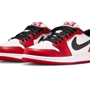 Jordan Men's Red, Black, and White Athletic Shoes